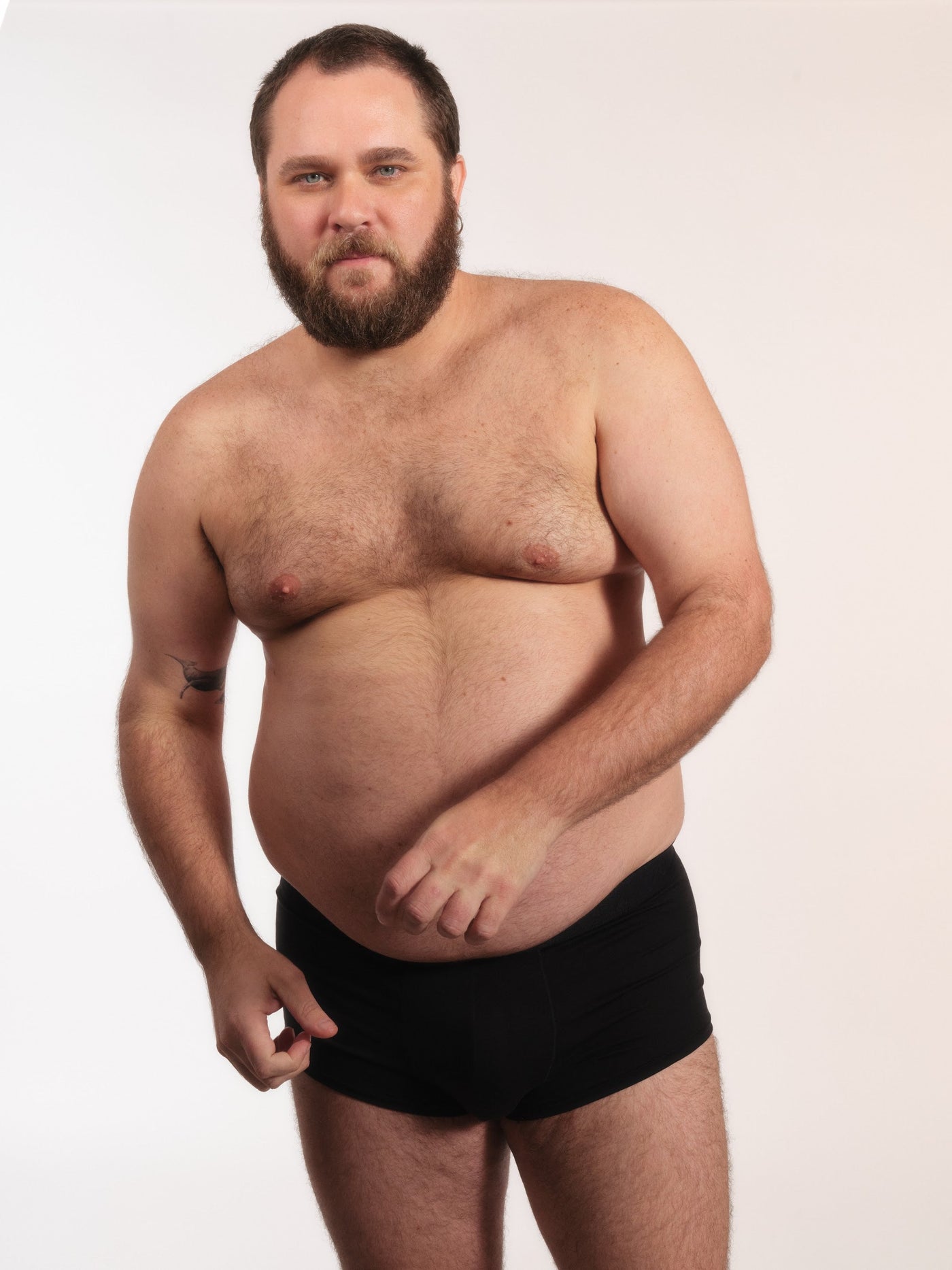 Cueca Trunk NAÏV em TENCEL Liocel Preto porte maior