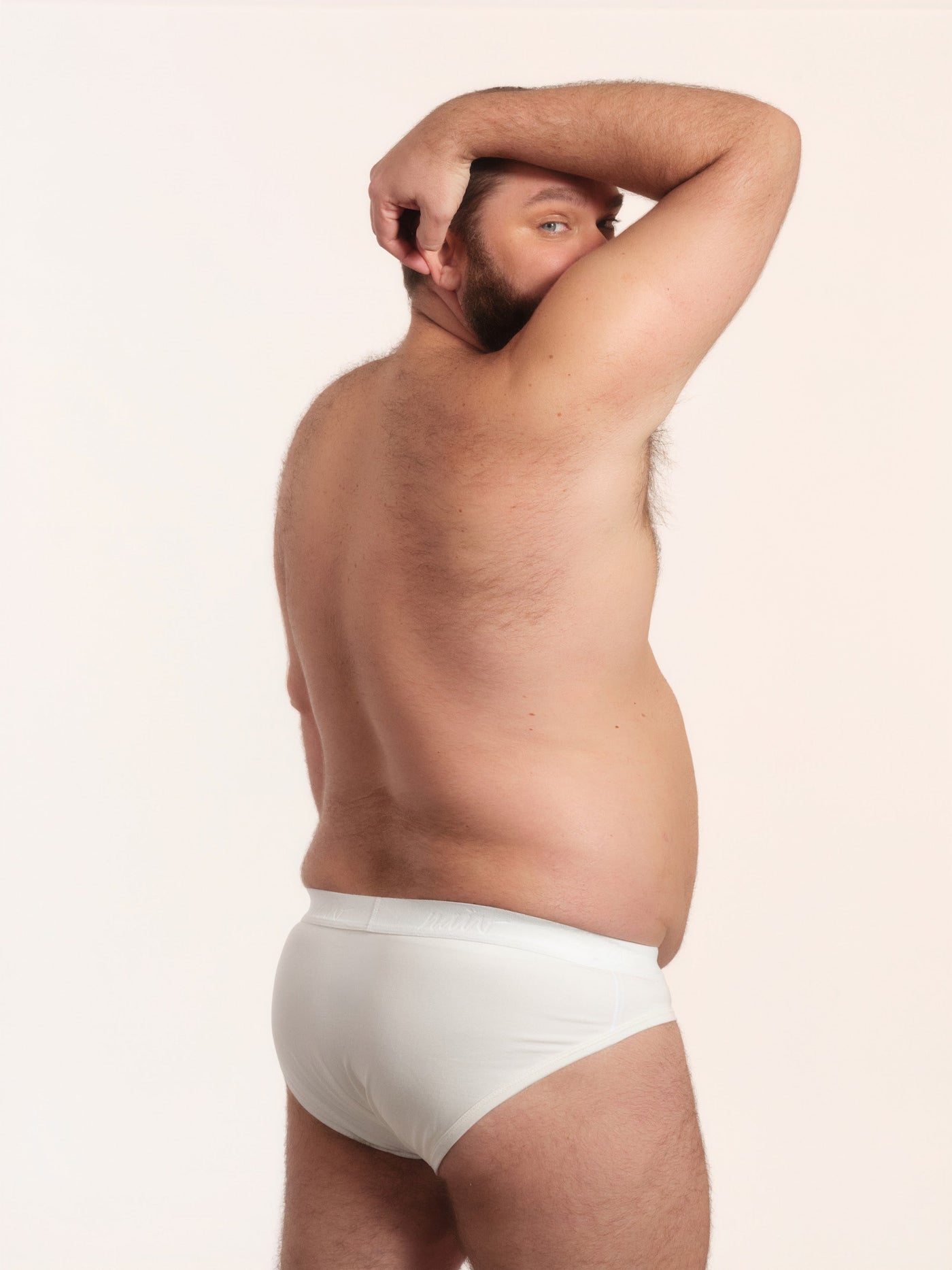 Cueca Y-Slip NAÏV em TENCEL Liocel Off-white porte maior