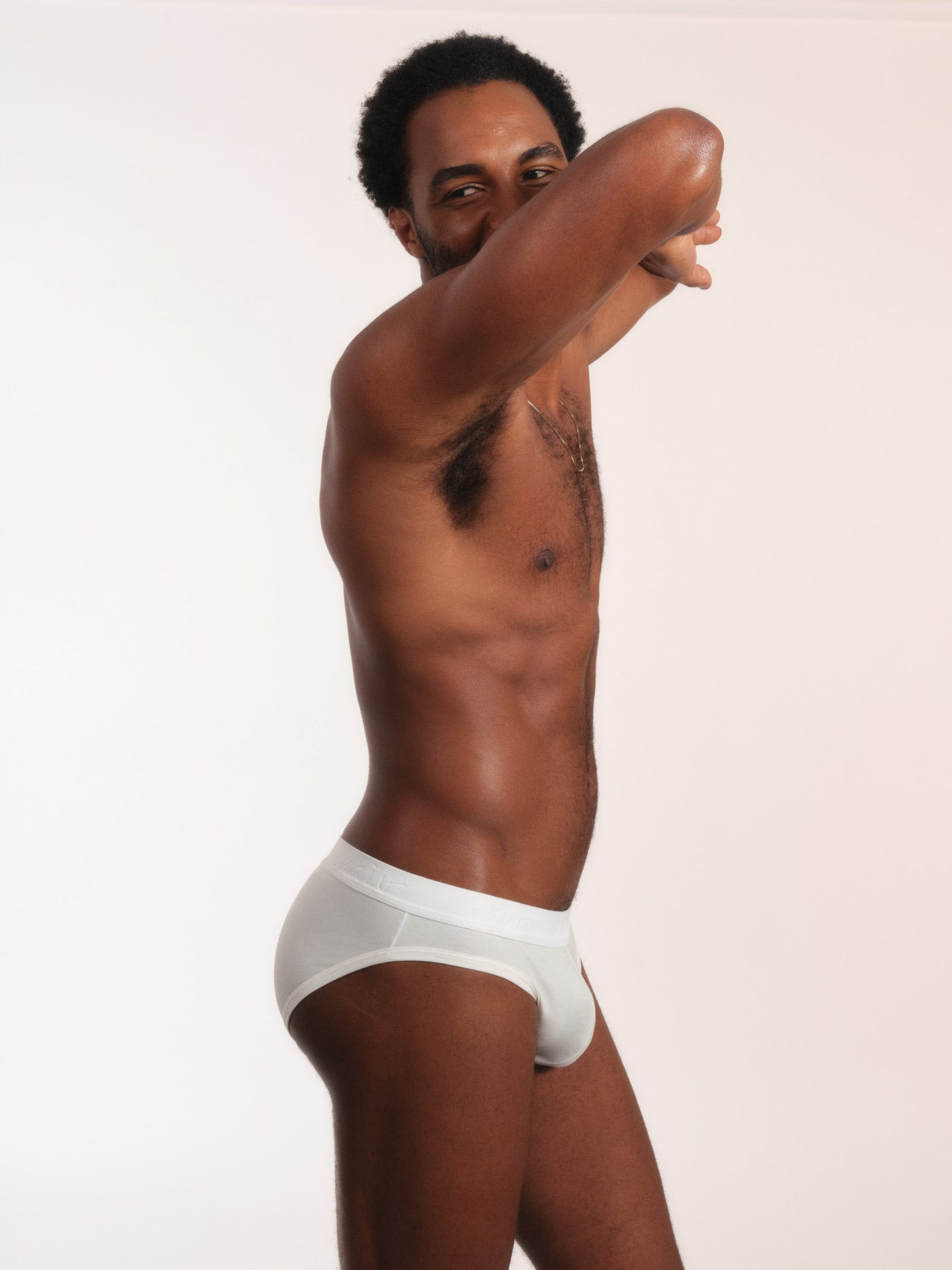 Cueca Y-Slip NAÏV em TENCEL Liocel Off-white
