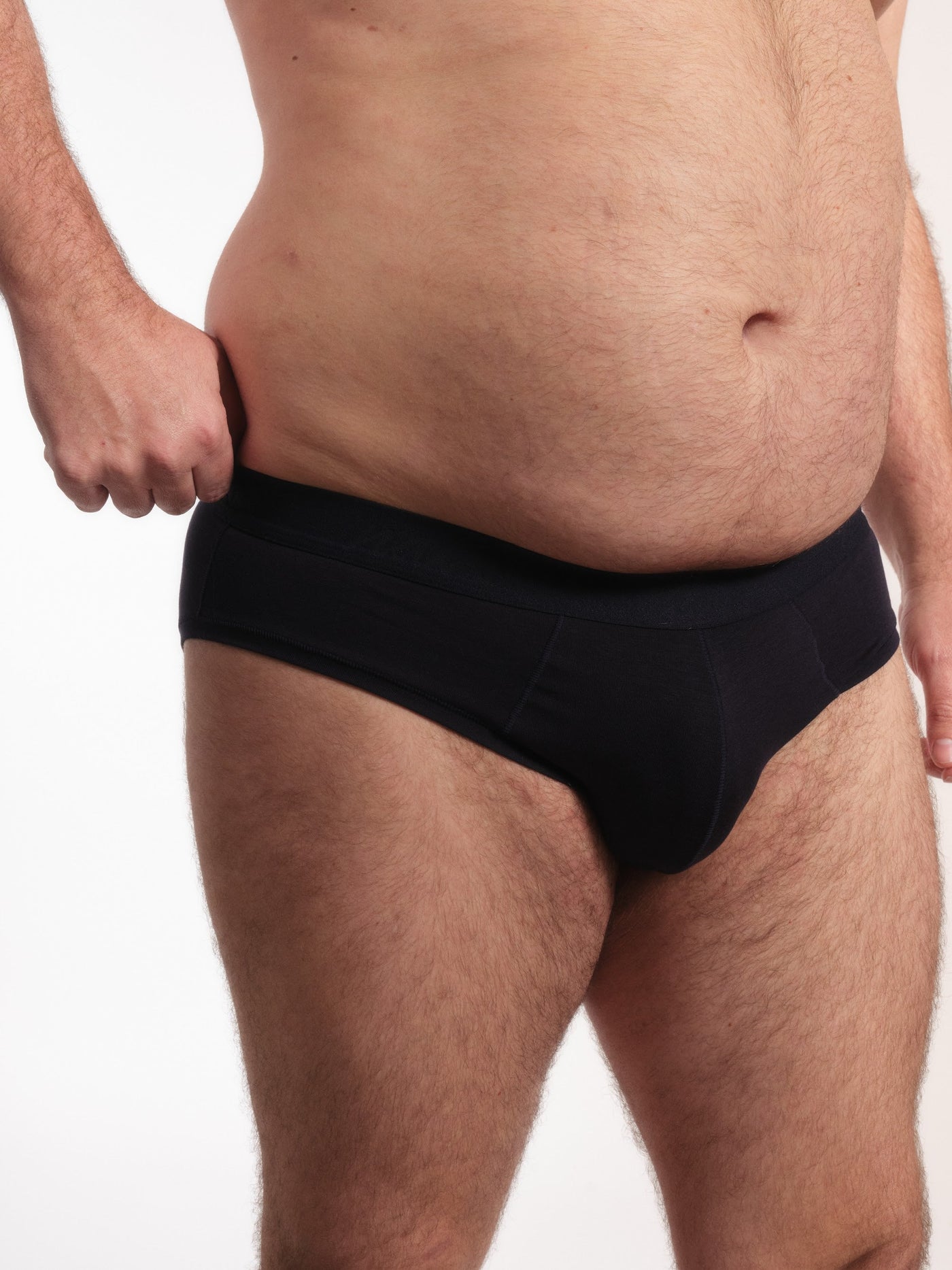 Cueca Slip NAÏV em TENCEL Liocel Marinho porte maior
