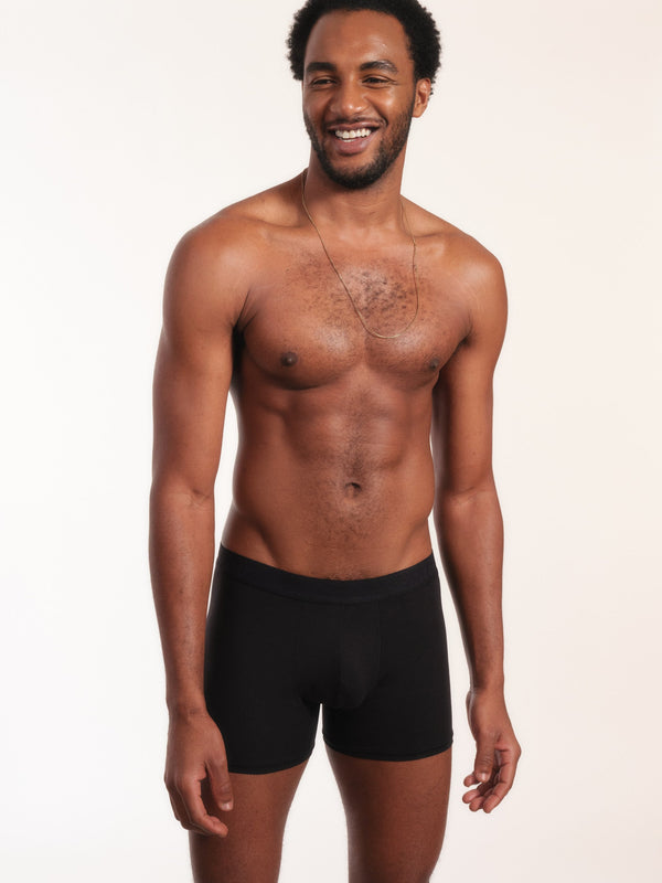 Cueca Boxer NAÏV em TENCEL Liocel Preto