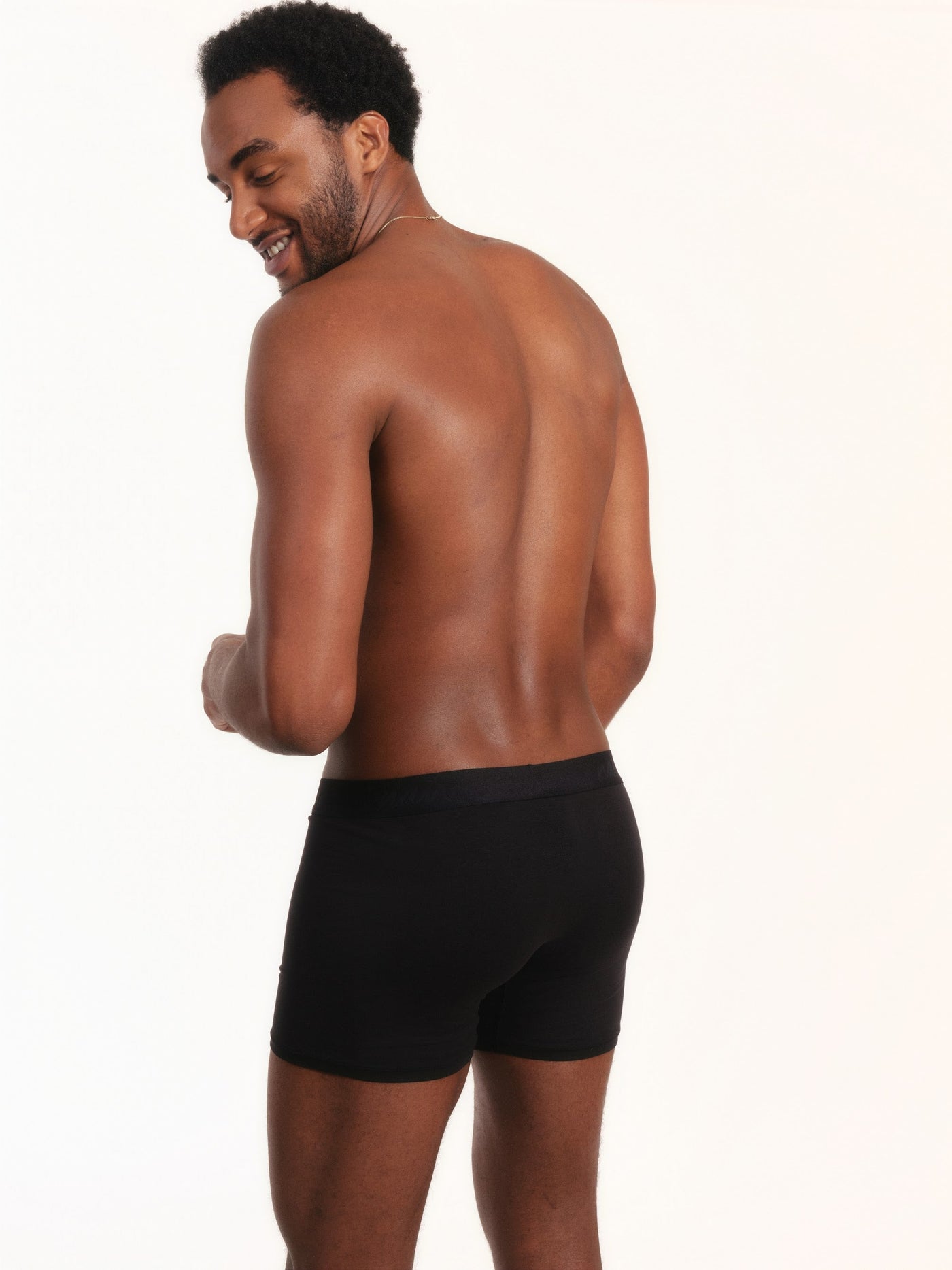 Cueca Boxer NAÏV em TENCEL Liocel Preto