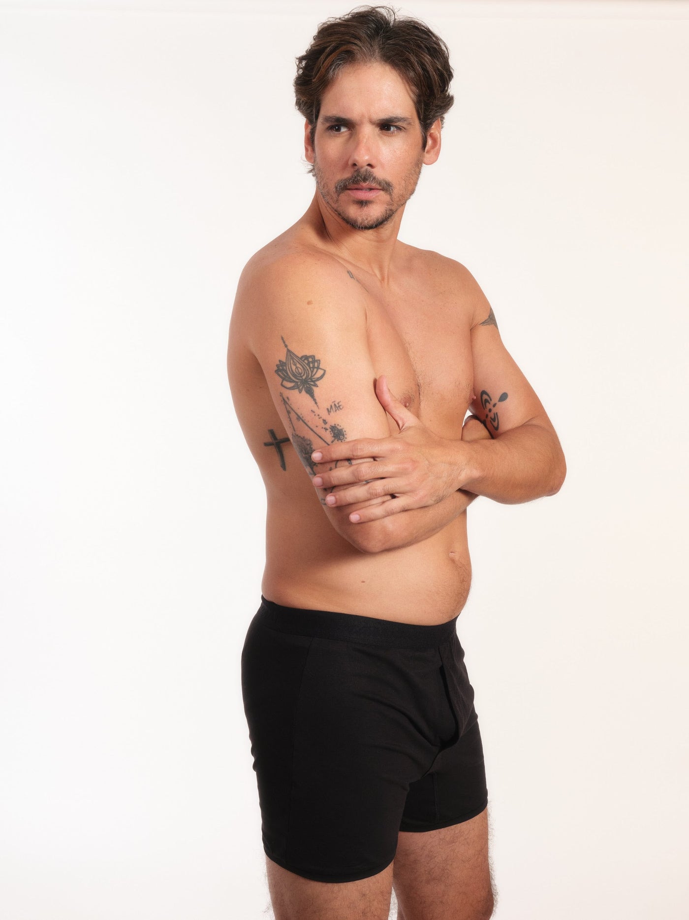 Cueca Samba-Canção NAÏV em TENCEL Liocel Preto