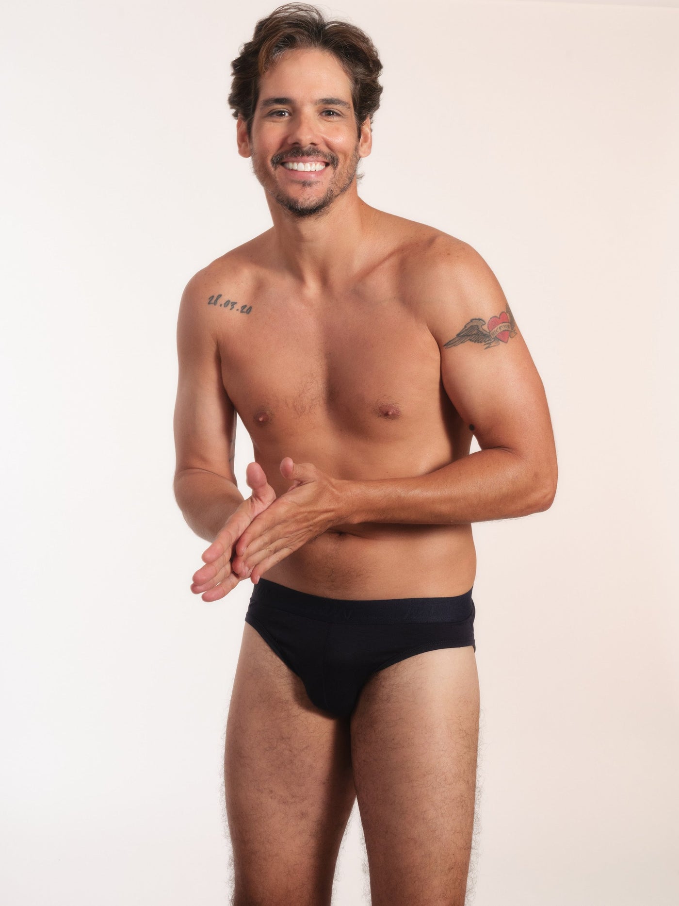 Cueca Y-Slip NAÏV em TENCEL Liocel Marinho