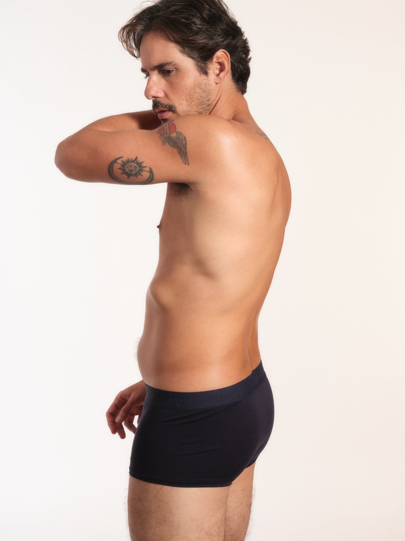 Cueca Trunk NAÏV em TENCEL Liocel Marinho