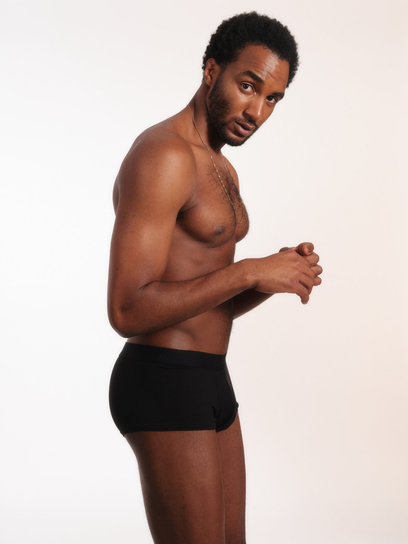 Cueca Trunk NAÏV em TENCEL Liocel Preto