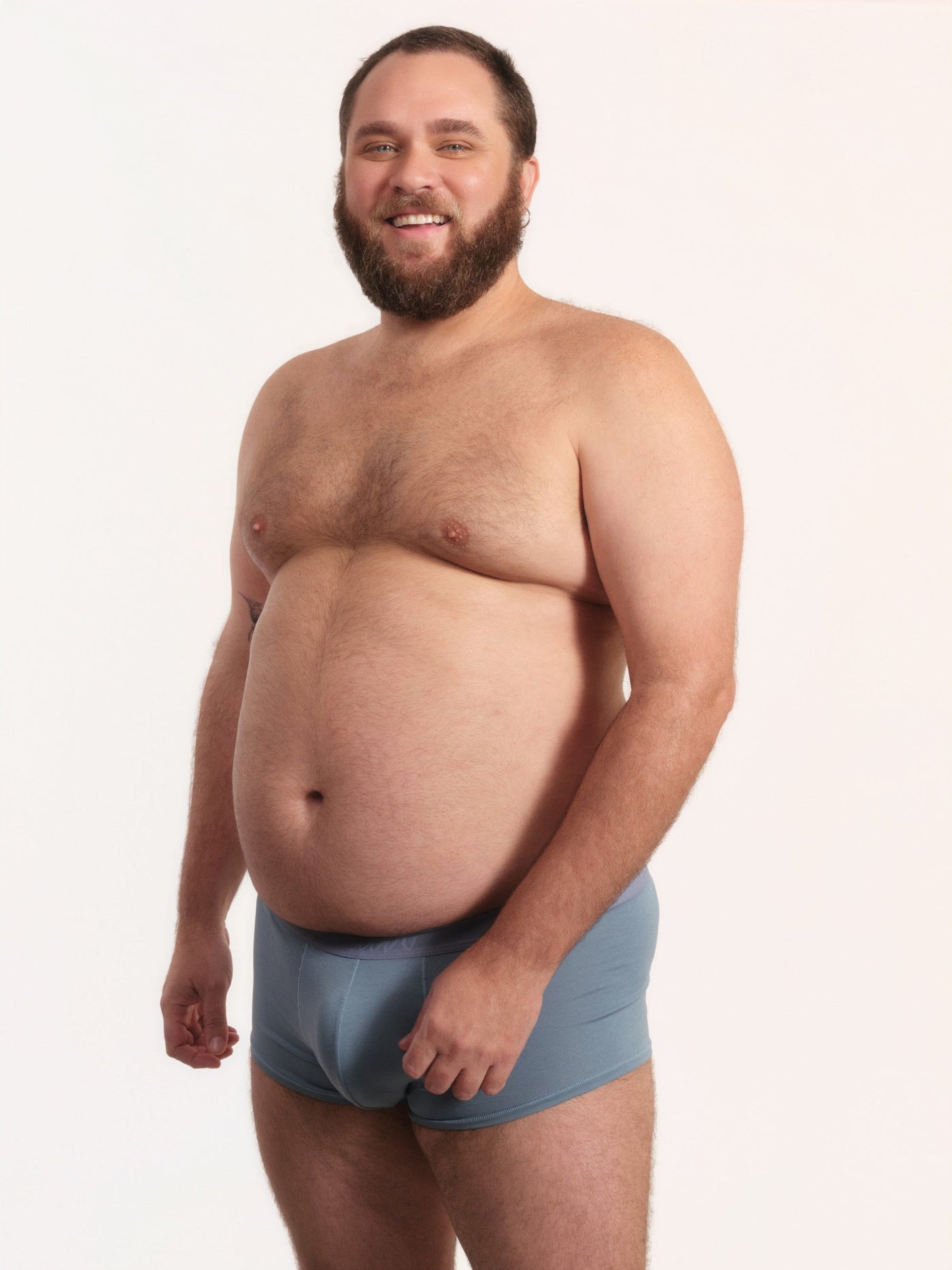 Cueca Trunk NAÏV em TENCEL Liocel Ardósia porte maior