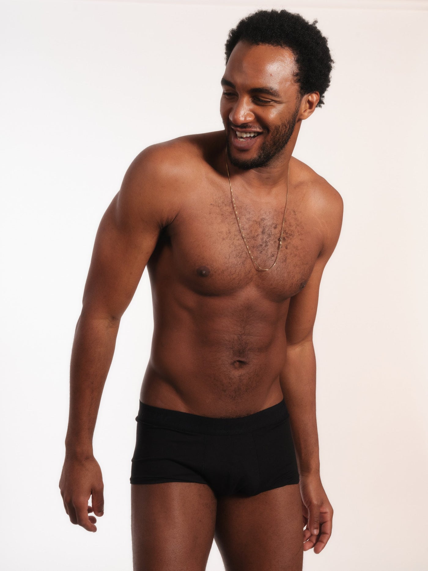 Cueca Trunk NAÏV em TENCEL Liocel Preto