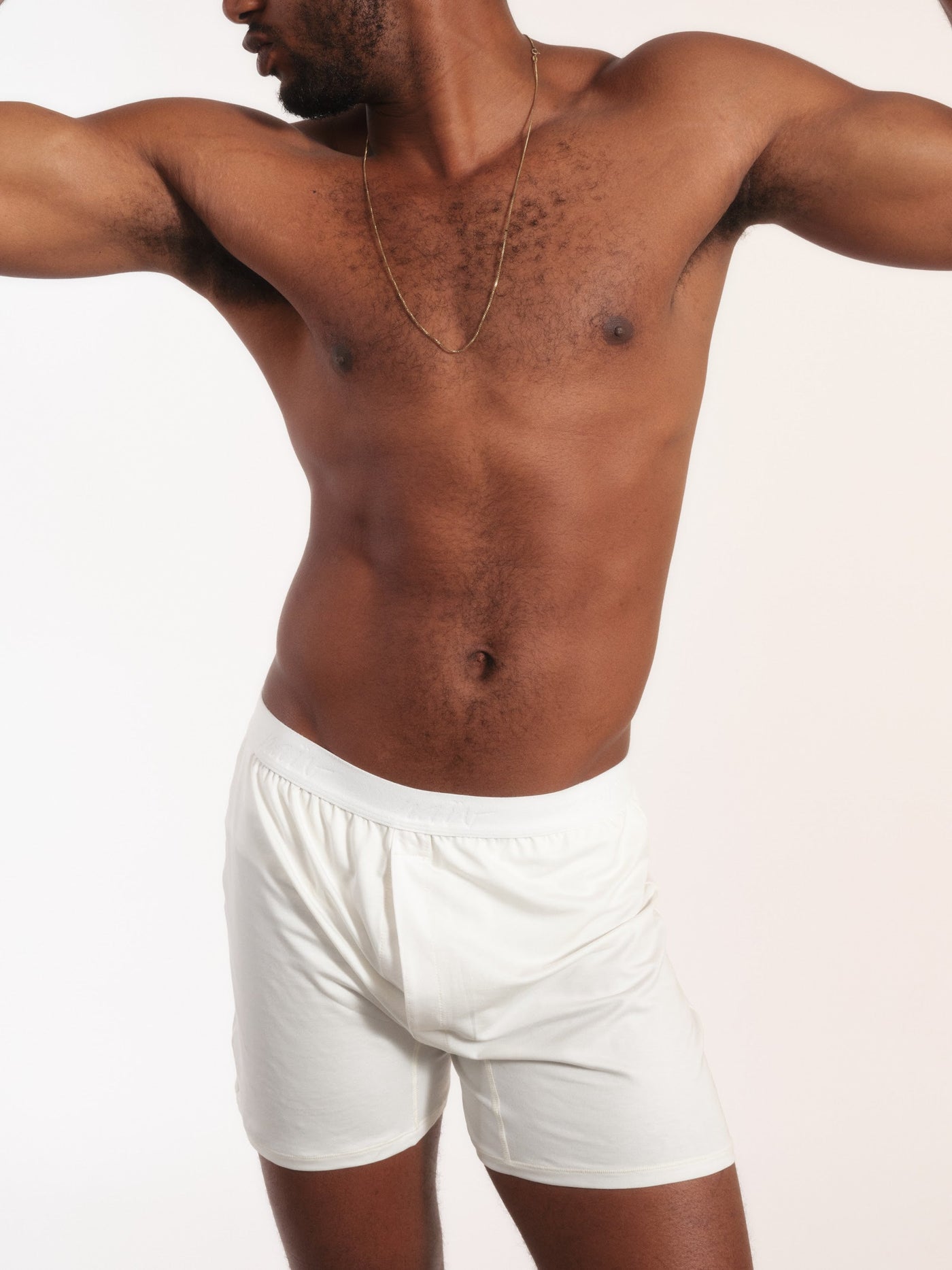 Cueca Samba-Canção NAÏV em TENCEL Liocel Off-white