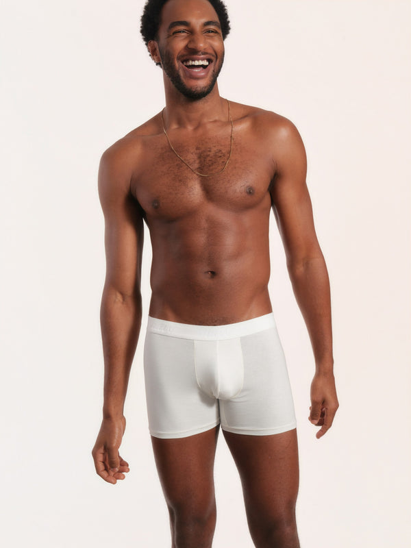 Cueca Boxer NAÏV em TENCEL Liocel Off-white