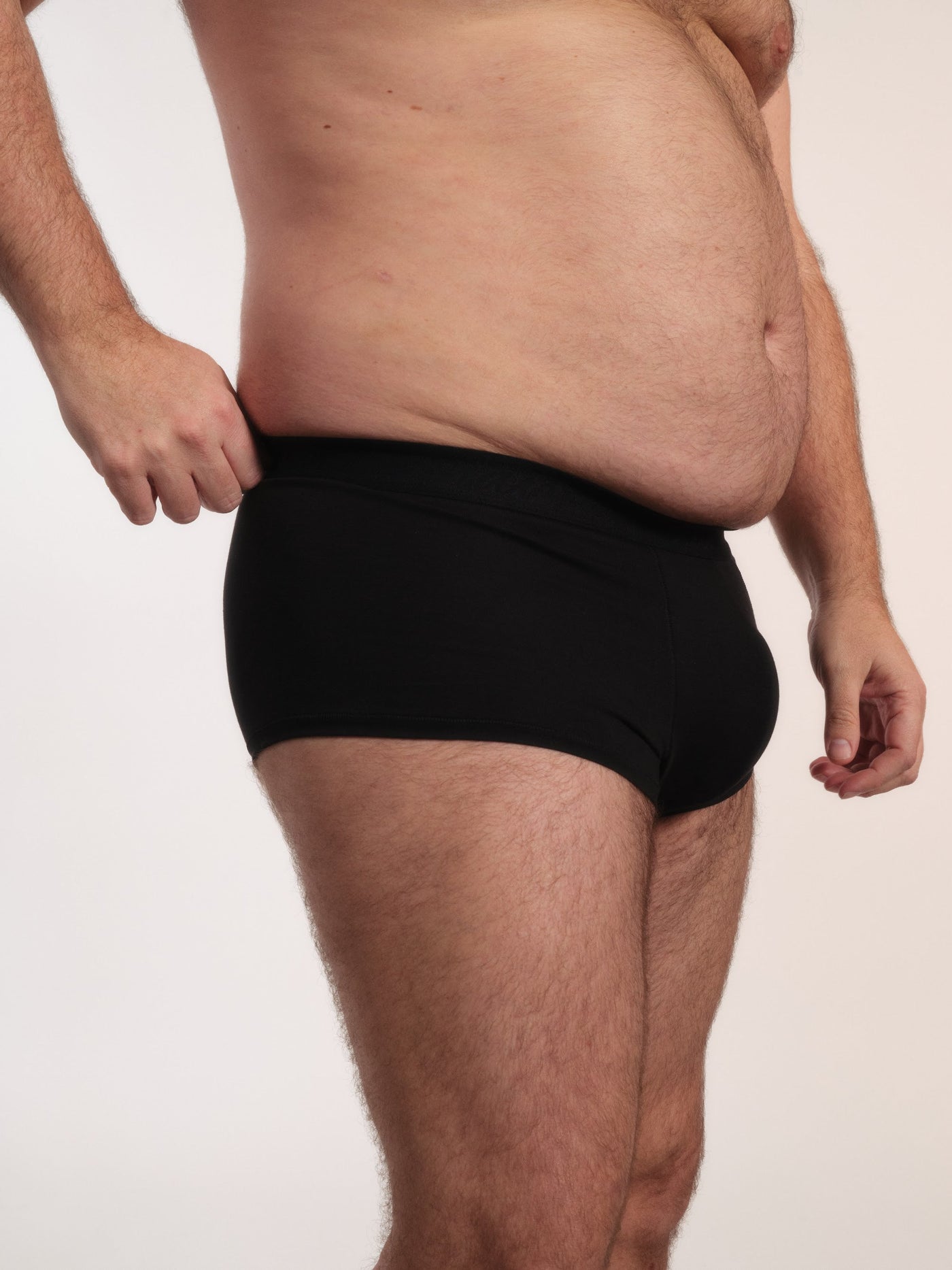 Cueca Trunk NAÏV em TENCEL Liocel Preto porte maior