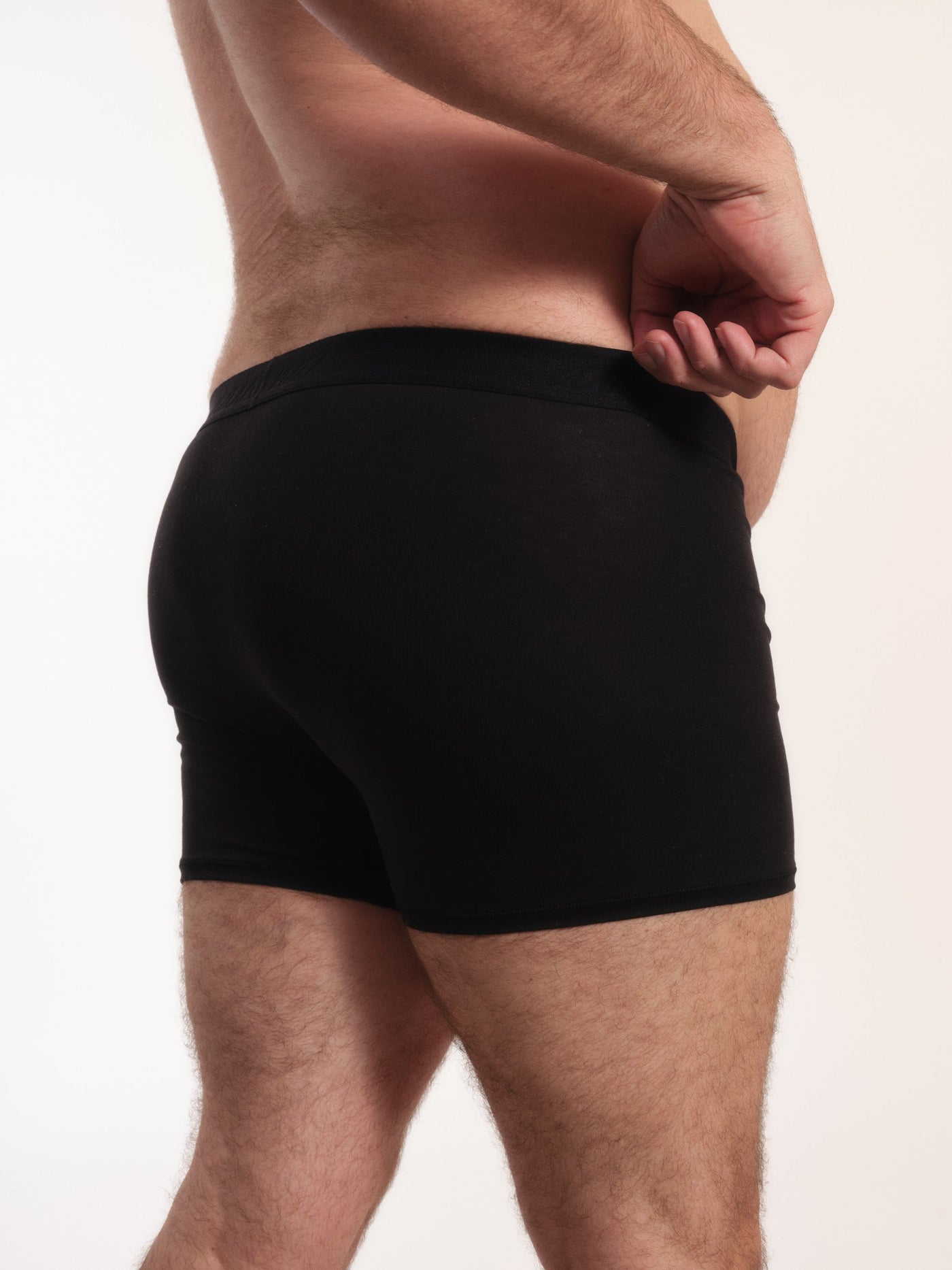 Cueca Boxer NAÏV em TENCEL Liocel Preto porte maior