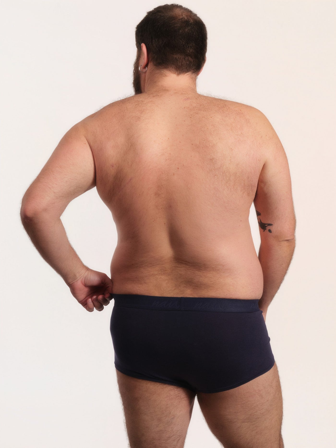 Cueca Trunk NAÏV em TENCEL Liocel Marinho porte maior