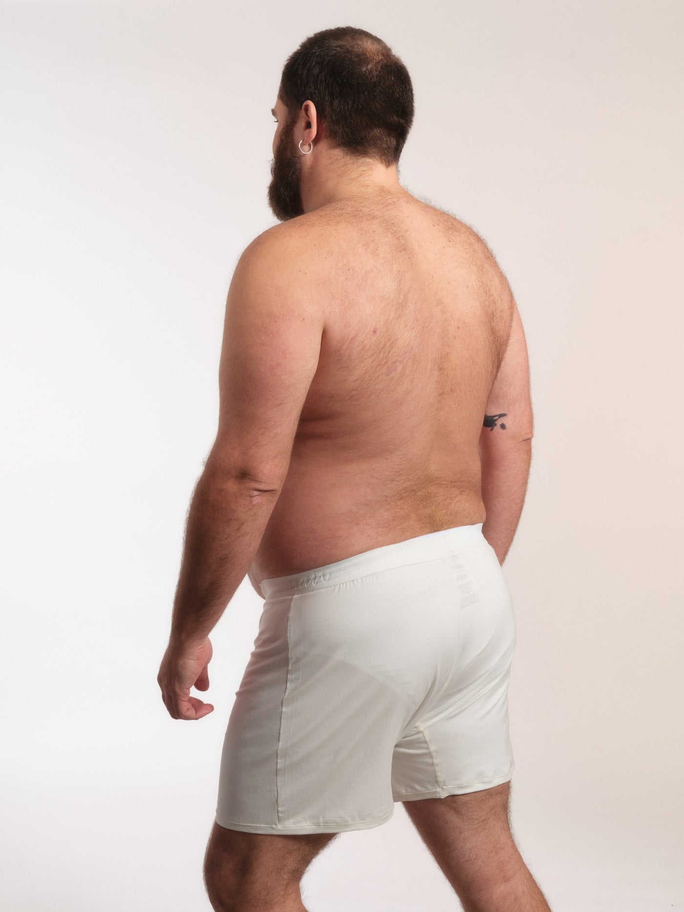 Cueca Samba-Canção NAÏV em TENCEL Liocel Off-white porte maior