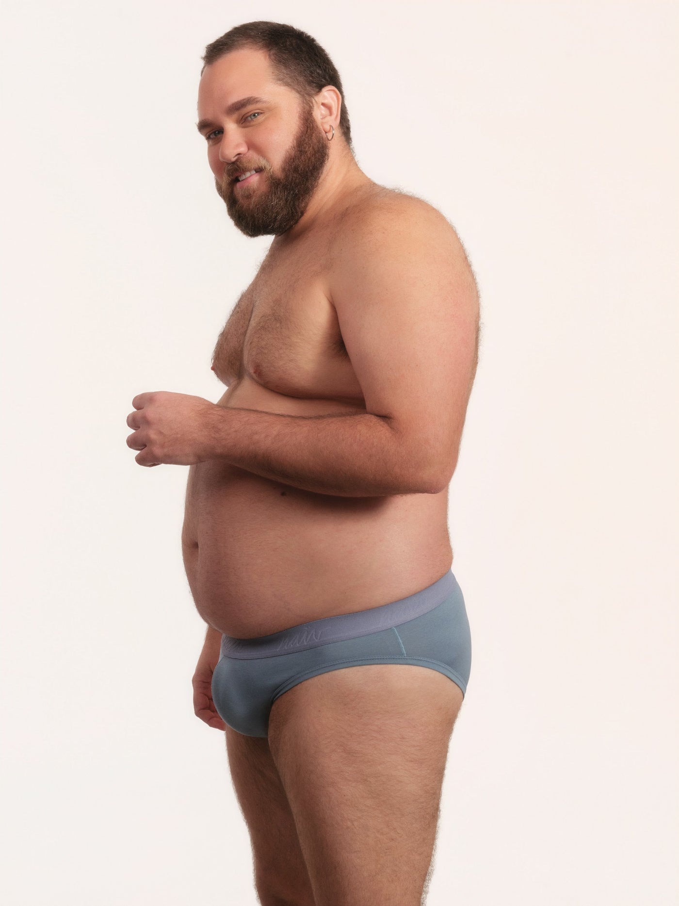 Cueca Y-Slip NAÏV em TENCEL Liocel Ardósia porte maior