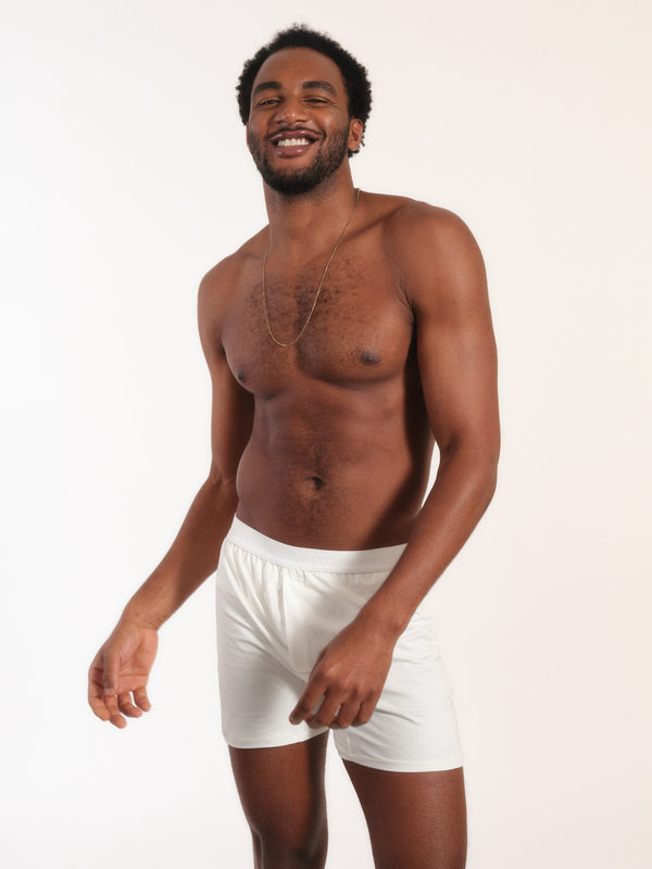 Cueca Samba-Canção NAÏV em TENCEL Liocel Off-white