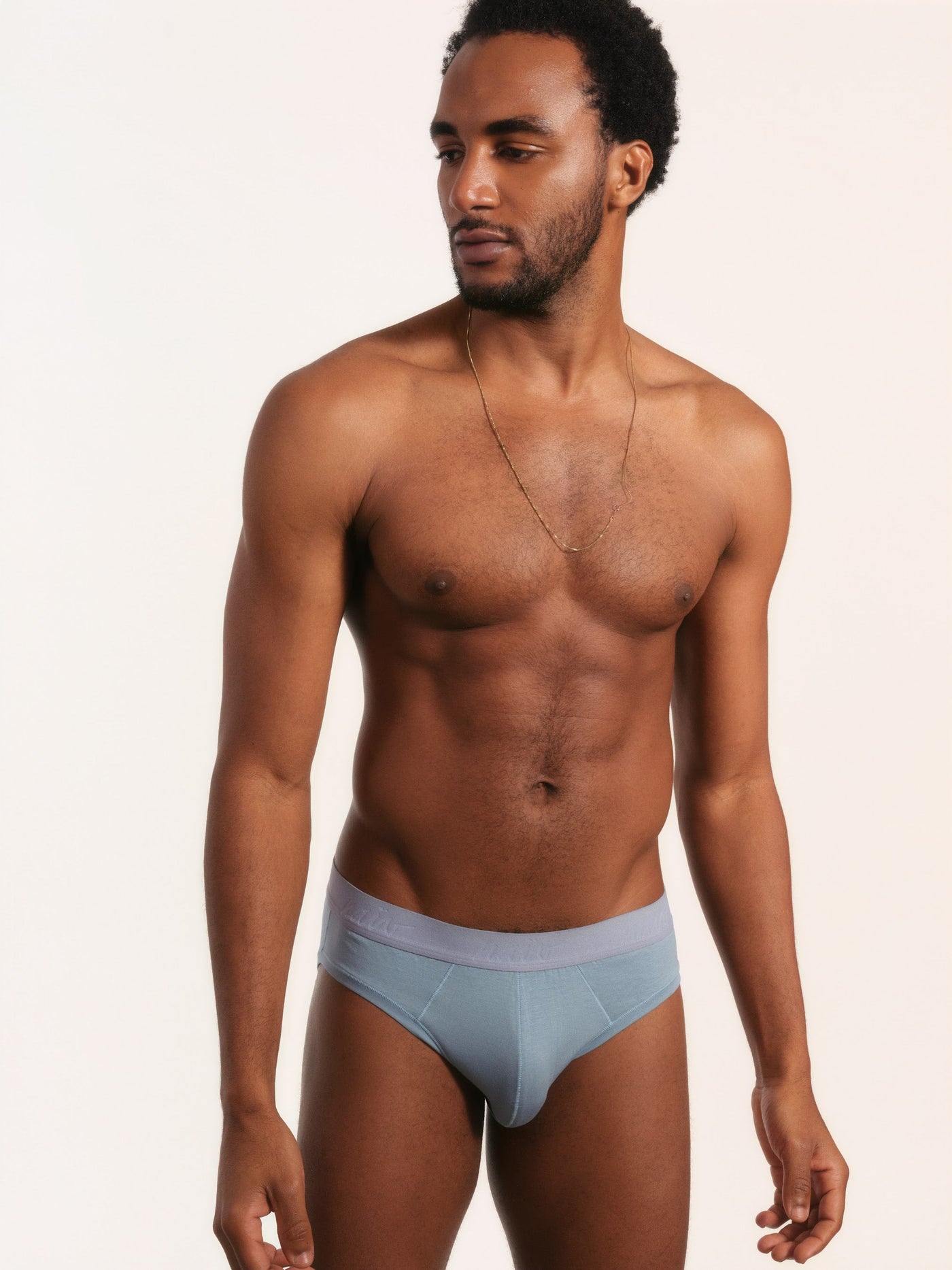 Cueca Slip NAÏV em TENCEL Liocel Ardósia