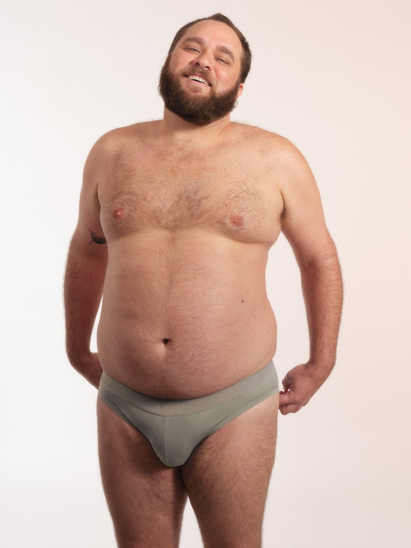 Cueca Y-Slip NAÏV em TENCEL Liocel Fendi porte maior