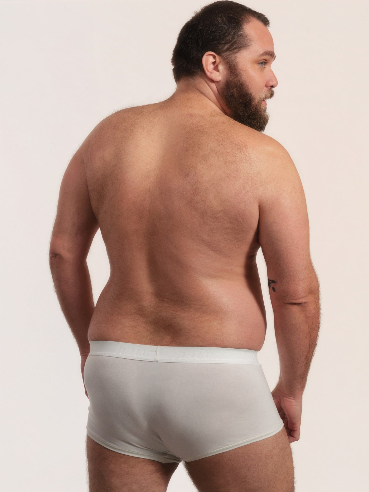 Cueca Trunk NAÏV em TENCEL Liocel Off-white porte maior