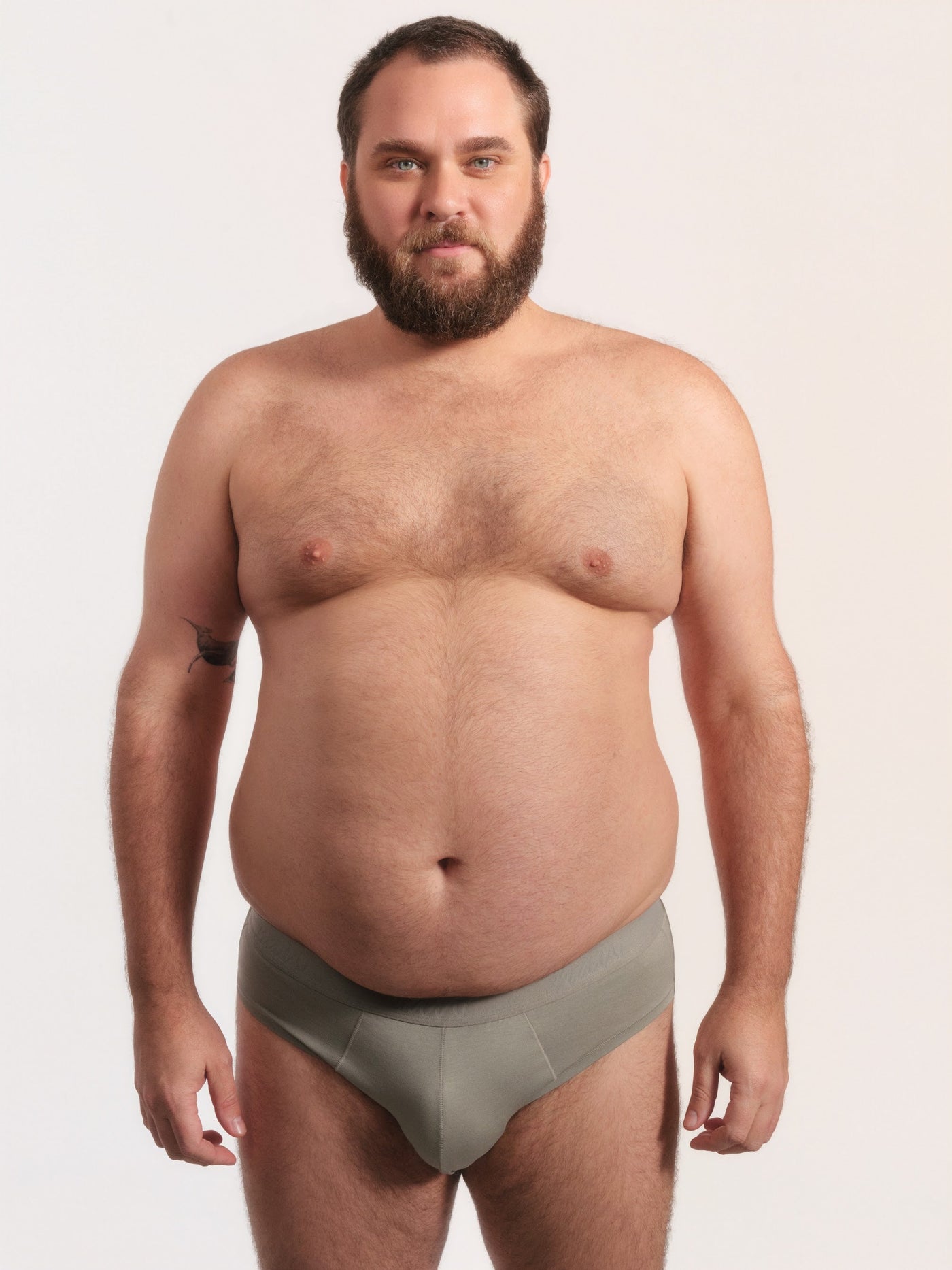 Cueca Slip NAÏV em TENCEL Liocel Fendi porte maior