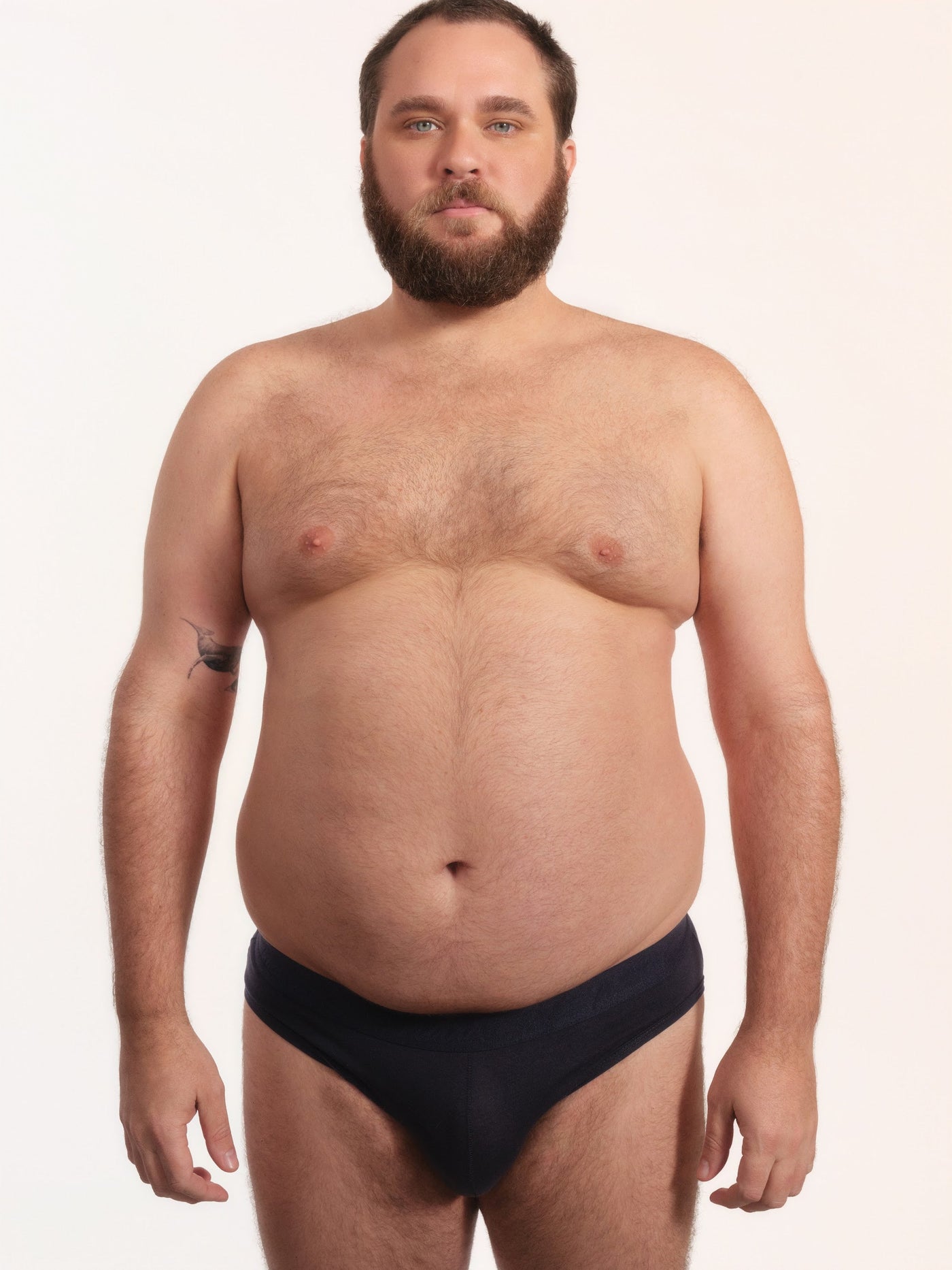Cueca Y-Slip NAÏV em TENCEL Liocel Marinho porte maior