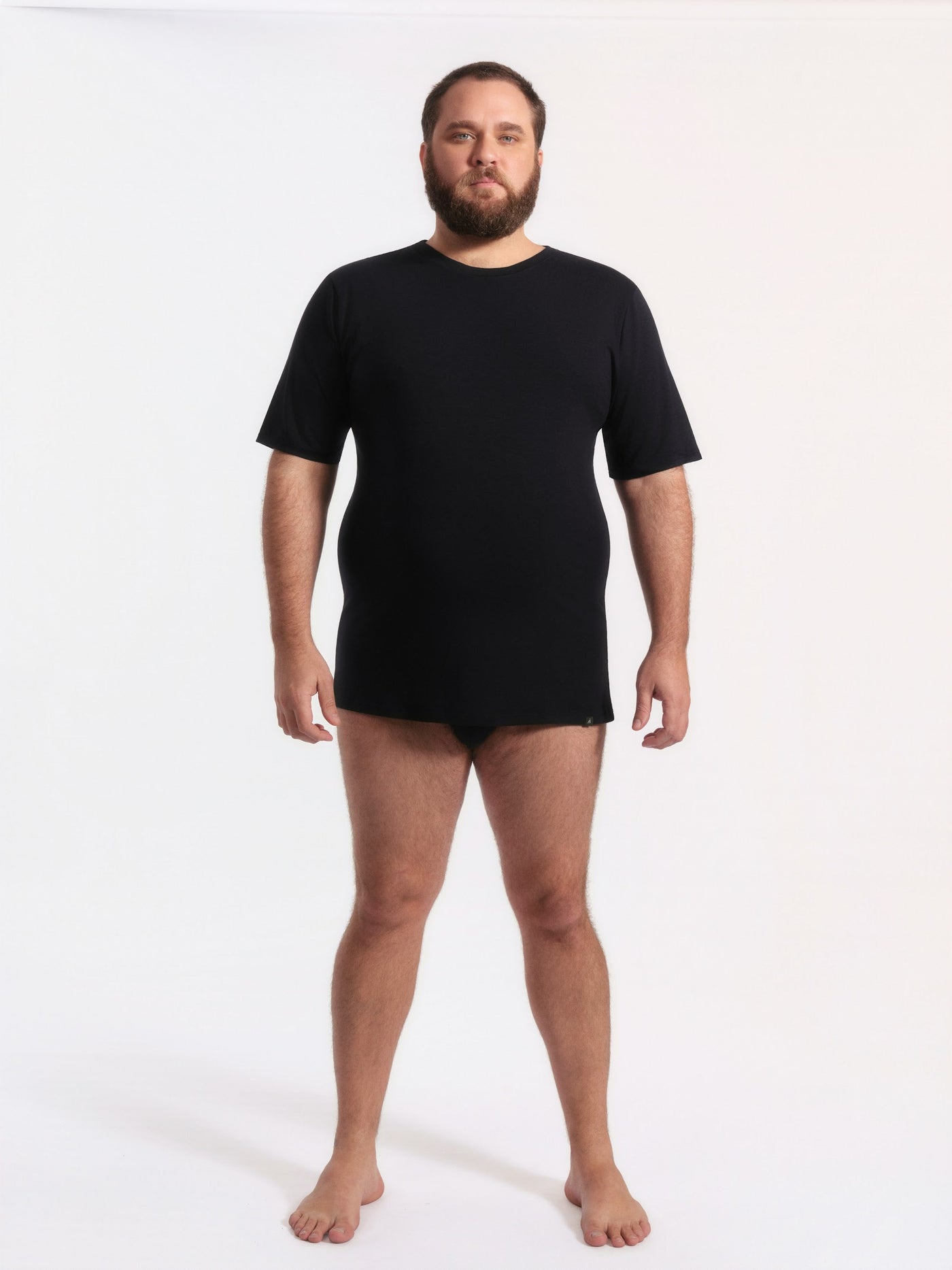 Camiseta NAIV em TENCEL Liocel, cor preto, porte maior
