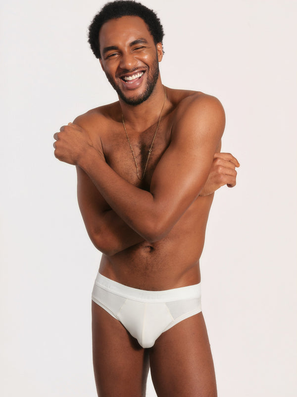 Cueca Slip NAÏV em TENCEL Liocel Off-white