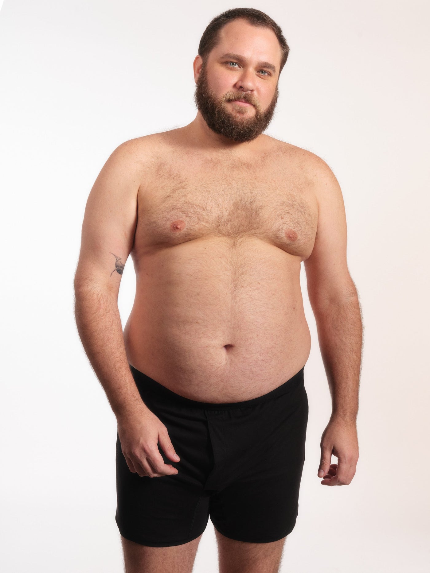 Cueca Samba-Canção NAÏV em TENCEL Liocel Preto porte maior