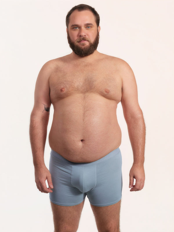 Cueca Boxer NAÏV em TENCEL Liocel Ardósia porte maior