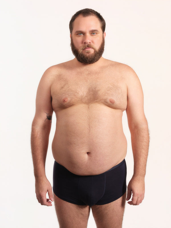 Cueca Trunk NAÏV em TENCEL Liocel Marinho porte maior
