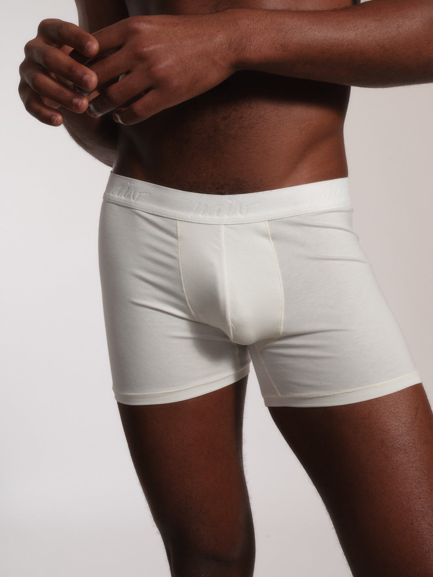 Cueca Boxer NAÏV em TENCEL Liocel Off-white