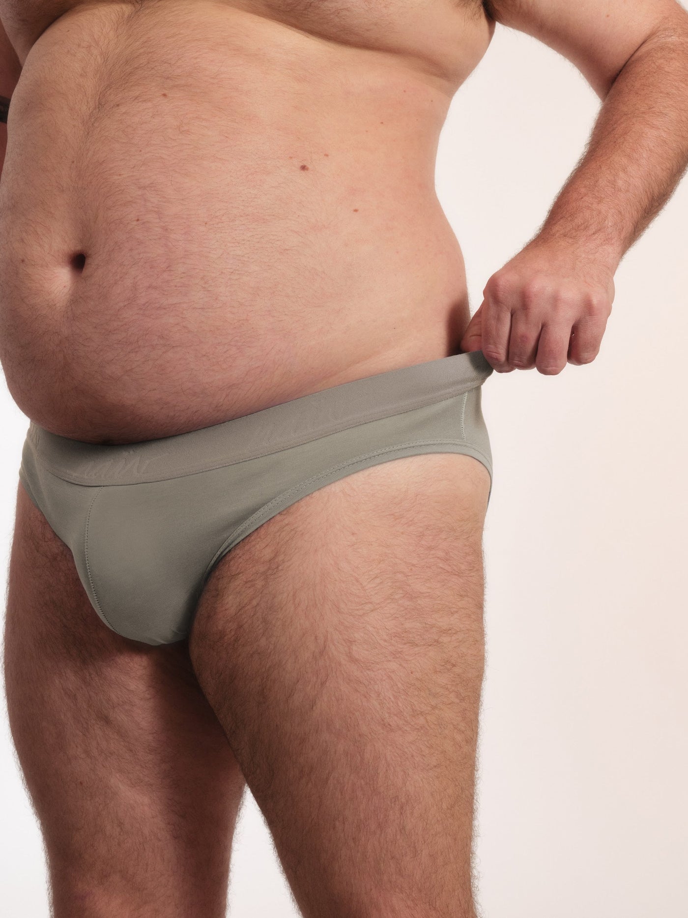 Cueca Y-Slip NAÏV em TENCEL Liocel Fendi porte maior