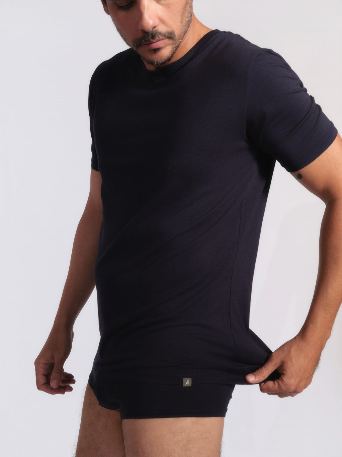 Camiseta NAIV em TENCEL Liocel, cor marinho